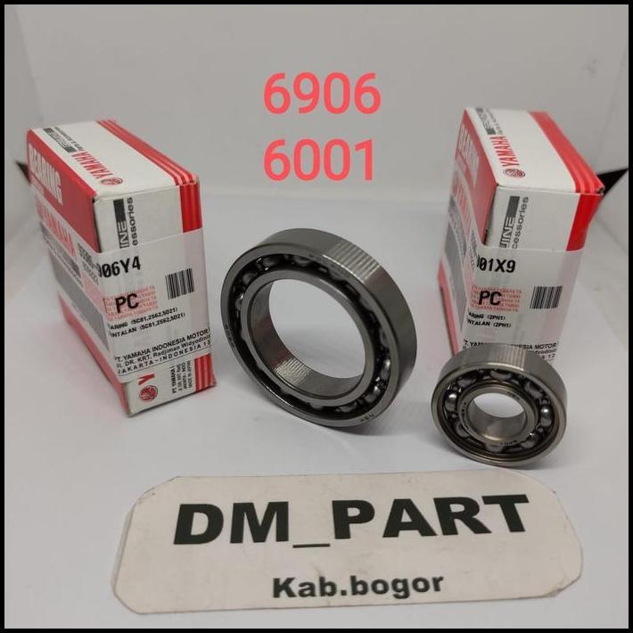 HOT DEAL BEARING 6906 6001 NOKEN YAMAHA ASLI ORI ORGINAL 1SET 2PC 