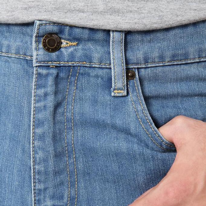 EDWIN JEANS - Celana Panjang Denim Pria Reguler Fit Straight Jeans 801 Slub VINTAGE INDIGO (TERBAIK)