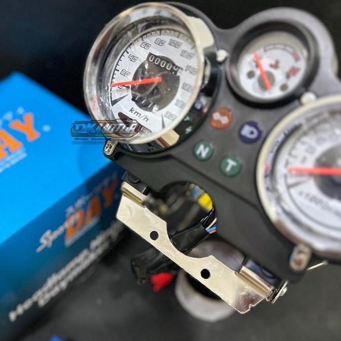 Promo Lampu Depan Daymaker 7inch Ninja SS R Crom Krom set Spidometer Import pnp Shock Skok Vixion NV