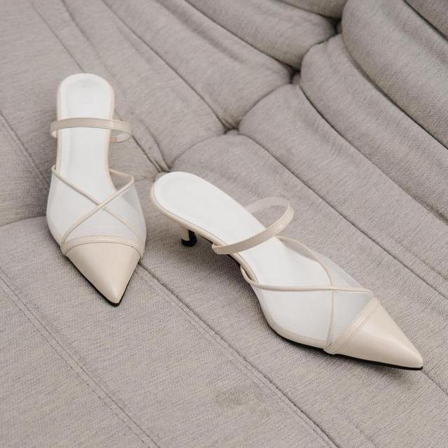 Nora Heels 5Cm Bien Bali Bien The Label Blo Heels Sepatu Wanita Elegan Daily Shoes Pointed Mules
