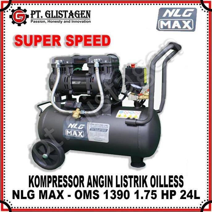 Grosir Om-Ss1390 - Kompresor Oiless Super Speed 1.75Hp 24 Liter