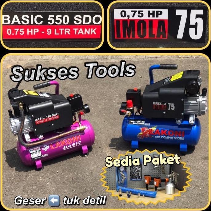 Sale Kompresor Angin Lakoni Imola 75 Imola75 Kompressor Listrik 3/4 Hp 10 L