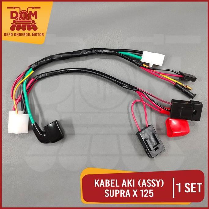 Promo Kabel Aki Assy Supra X 125 (TOKAIDO) Cable Cabel Body Bodi Skun Accu Motorcycle Motor Honda Su