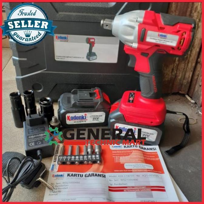 Spesial Brushless Impact Wrench Cordless Kodenki Ciw101 Baterai Charger
