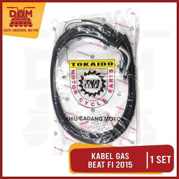 Promo Kabel Gas Beat Fi eSP 2015 Set Atas Bawah (TOKAIDO) Throttle Cable Cabel Seling Tali Kawat Ine