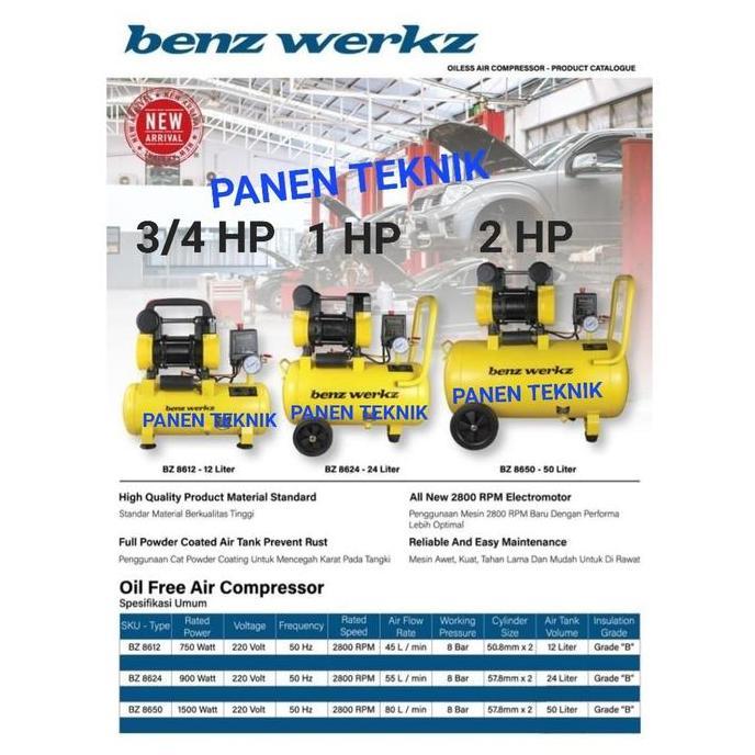 Murah Compresor Benz Oiless Mesin Kompresor Angin Listrik Silent Tanpa Oli