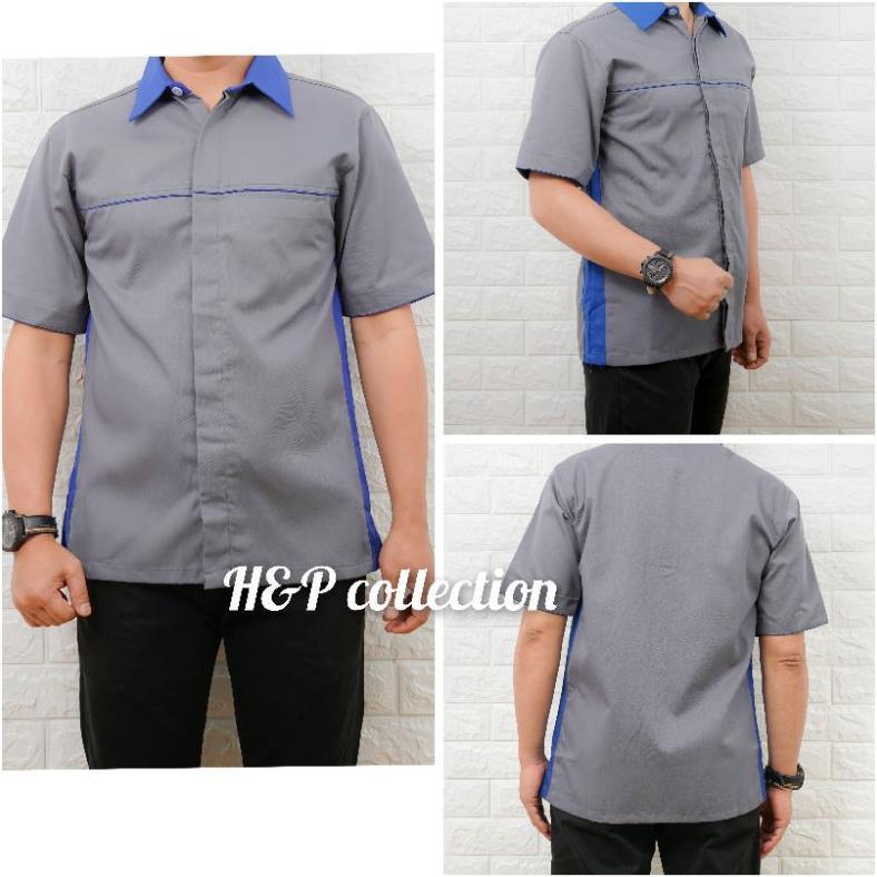 DVR Baju Seragam Kerja Kantor -  Kemeja Seragam Kerja - Baju seragam Karyawan - Kemeja Seragam Komun