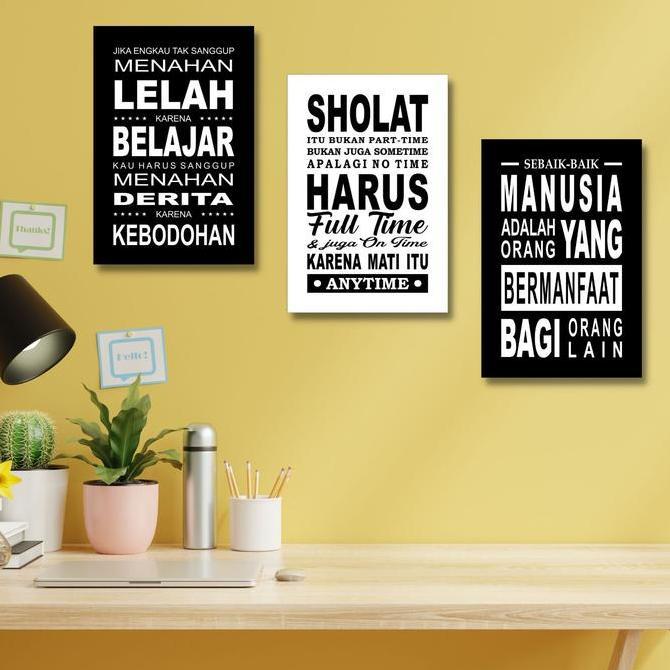 HIASAN DINDING QUOTES ISLAM / Dekorasi Dinding Islami / Walldecor