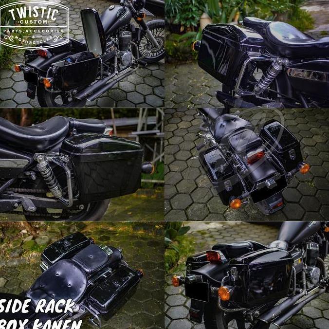 Side Box Side Bag Boks Tas Samping Pannier Bracket Rack Tas Kanen Touring Edition Motor Benelli Efi 