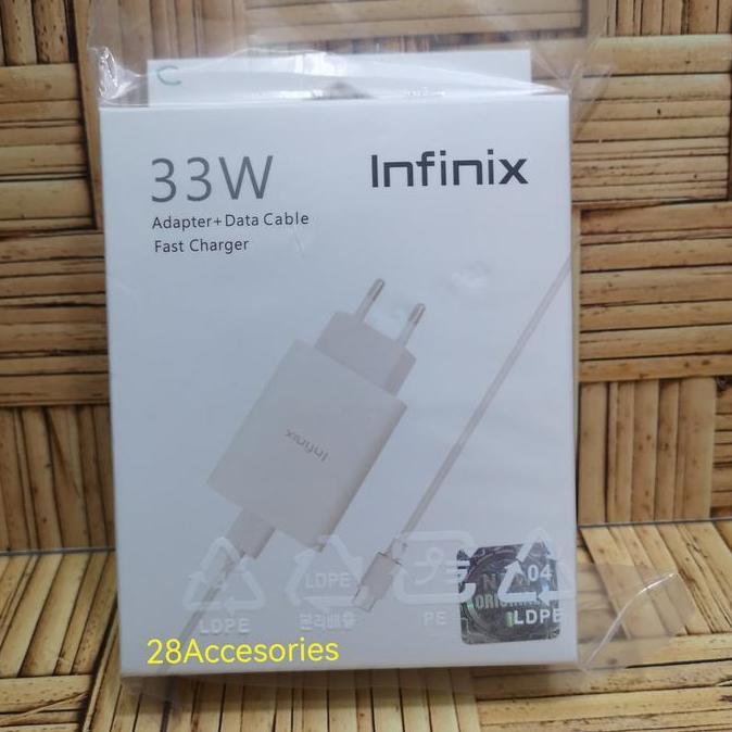Charger Infinix 33W Usb C Fast Charger Original 100% Model - U330Xea Terlaris