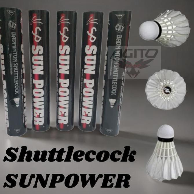 Shuttlecock atau Bola Badminton Sun Power