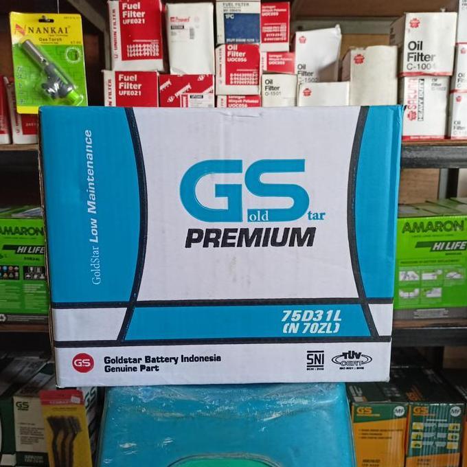 HARGA DISC - Aki Innova Diesel/ Aki Genset/ GS Premium N70ZL Goldstar / Aki Pajero