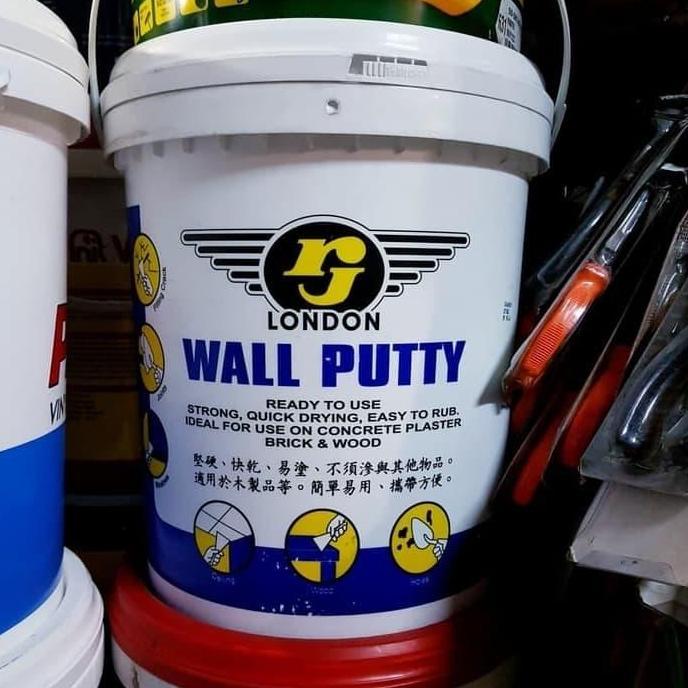 dempul RJ London tembok kayu 25 kg wall putty plamir serbaguna dinding