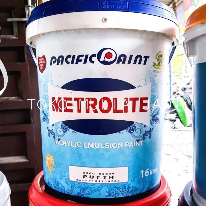 Cat tembok Metrolite 3 Ltr / 5 kg warna putih / cat air dinding rumah
