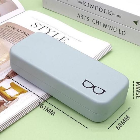 Kotak Kacamata Fashion Portabel Besi Tahan Tekanan logo kacamata Box Kacamata aesthetic B5