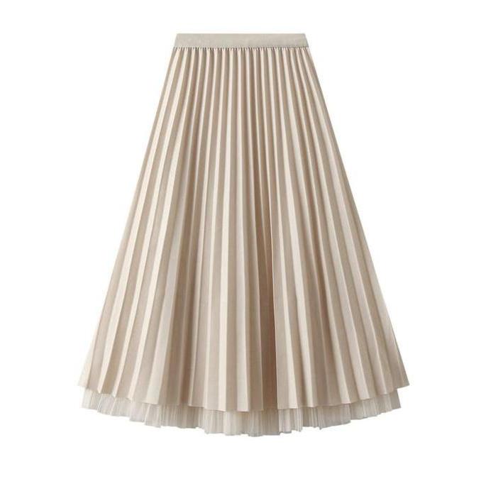 Shenel | Rok Tutu Timbal Balik Bisa 2 Model Roko Tutu 6518 Mutiara Panjang dan Rok Midi 7/8 Tutu Pol