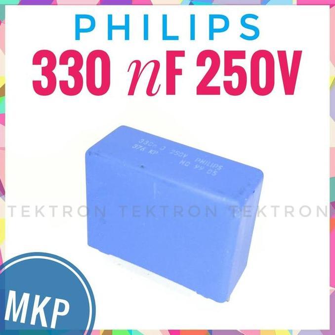 Diskon (1) Philips 330nF 250V MKP asli original 0.33 334 tek70n dijamin