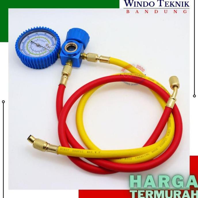 Manifold Single | Single Manifold Sight Glass | Manifold + Selang | Maniful Single | Analizer Singl