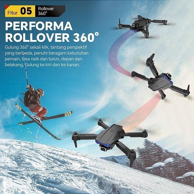 [Bisa Cod] Smart Drone E99 Pro 4K Dual Kamera Hd Drone Mini Wifi Fpv Kamera Drone Outdoor Indoor Pos
