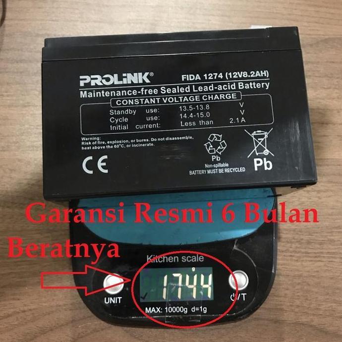Baterai / Aki Kering Ups Prolink 12V8.2Ah