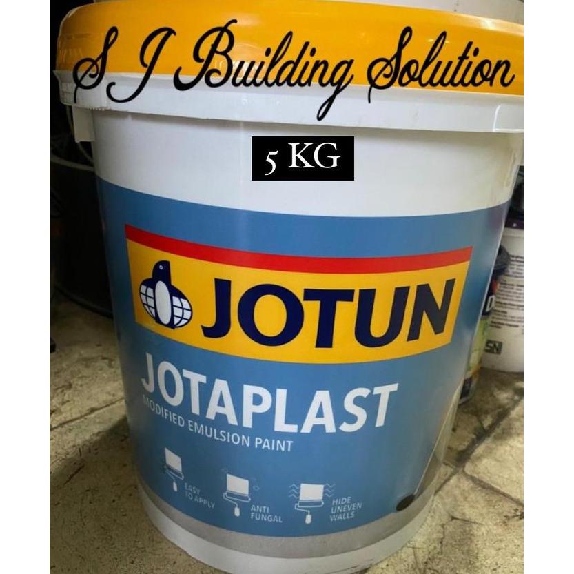 BEBAS ONGKIR - CAT TEMBOK JOTUN JOTAPLAST PUTIH INTERIOR / JOTUN PUTIH NEW WHITE 5 KG