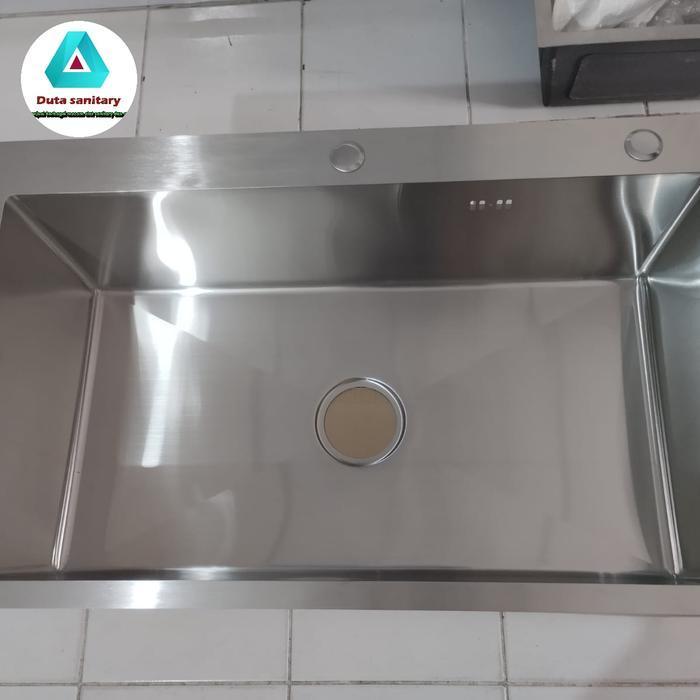 Kitchen Sink Stainless 8050 1 Lubang Jumbo/ Bak Cuci Piring Stainless