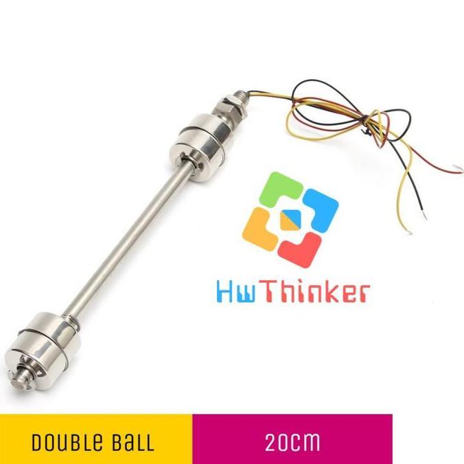 Double Float Switch Dual Sensor 200mm Stainless SUS304 Water Level Air