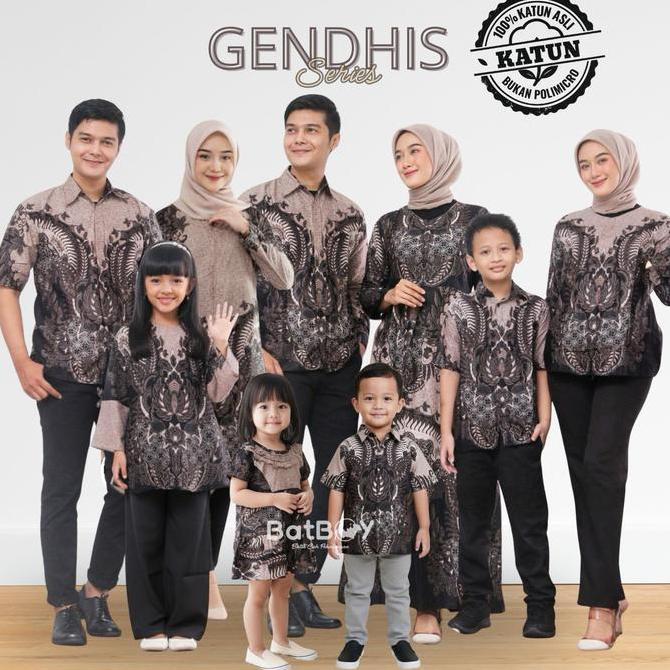 Gendhis Series COD Set Baju Batik Couple Pasangan Keluarga Baju Seragam Wisuda Lamaran Sarimbit Kelu