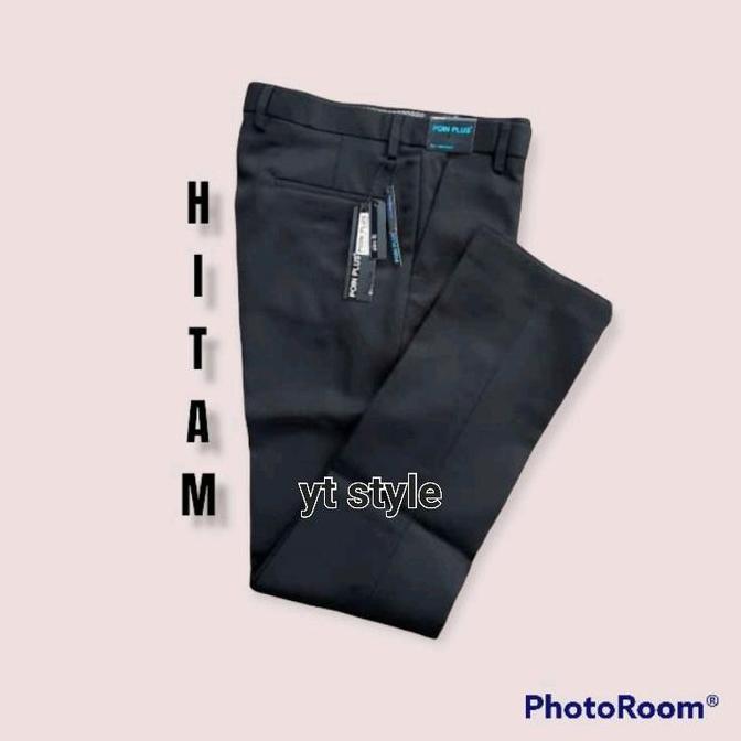 DISKON original formal poin plus | celana bahan slimfit semiwool poin plus  | celana formal slimfit 