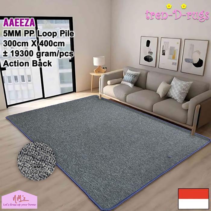Karpet polos jumbo alas ruang tamu kamar minimalis tebal 300x400 NMs
