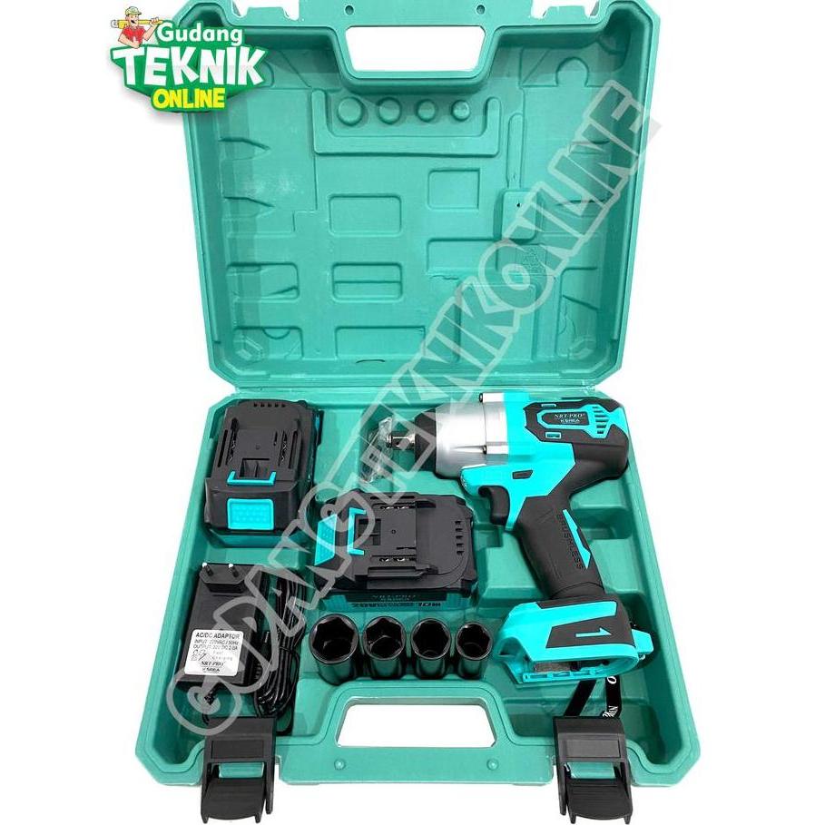 REZORHA IMPACT WRENCH TX65 NRT PRO 20V CORDLESS / Mesin Pembuka Buka Pengencang Baut BATERAI BATERY 