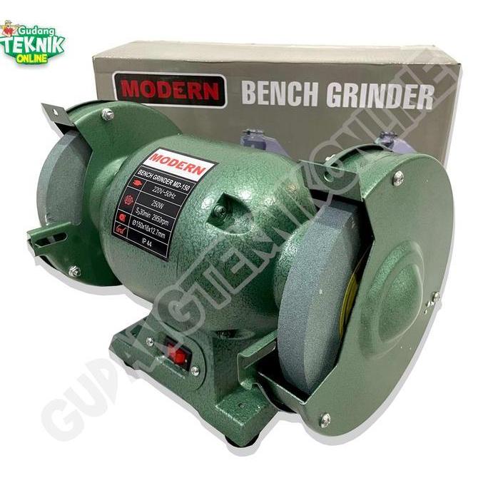 DHEALOKA Mesin Gerinda Duduk 6" MODERN MOLLAR TIGER MD-150 BG005-150  / Mesin Gurinda Grinda Duduk 6
