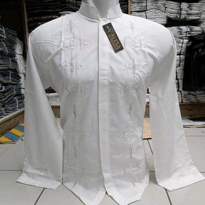 UPFRADE STYLE  BAJU KOKO PRIA ((AC))PADANG KERANCANG SULAM TAGAN  ORIGINAL/ KOKO PADANG KATUN SEMI S