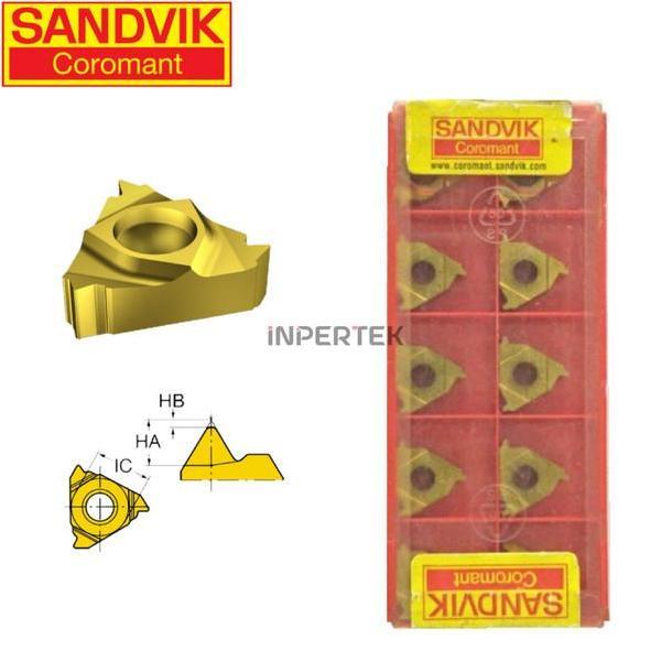 PUMERIA Insert R166.OL 16AC01F SANDVIK Pahat Bubut R166 OL16 AC01F Ulir Dalam