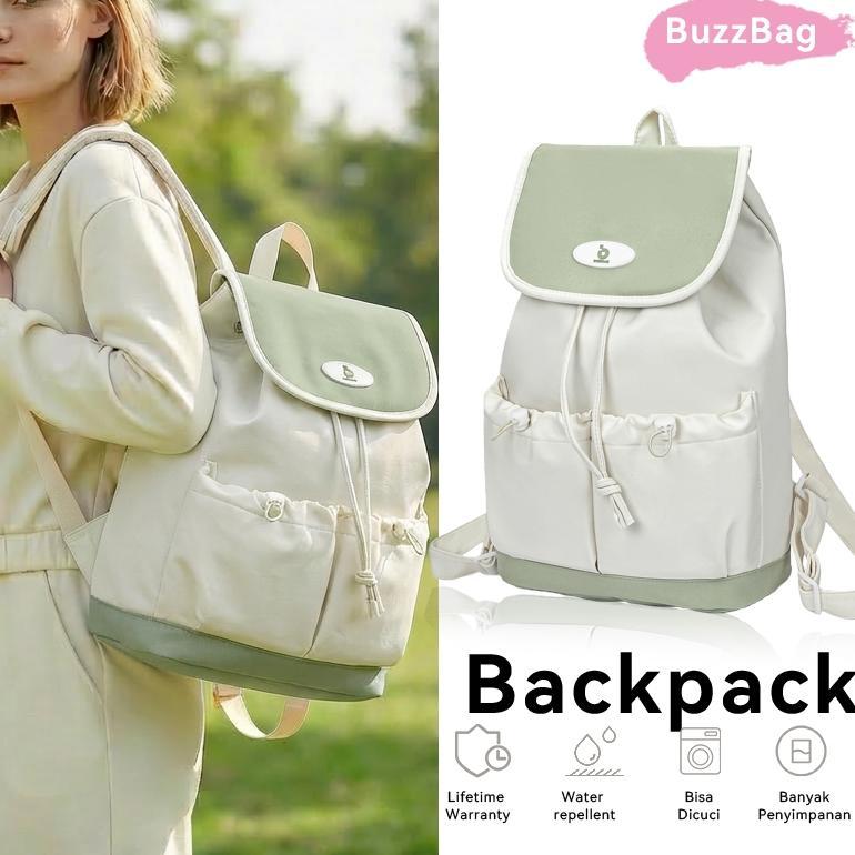 BUZZBAG - Tas ransel sekolah korea tas aesthetic korean style sekolah tas ransel lucu korean style t