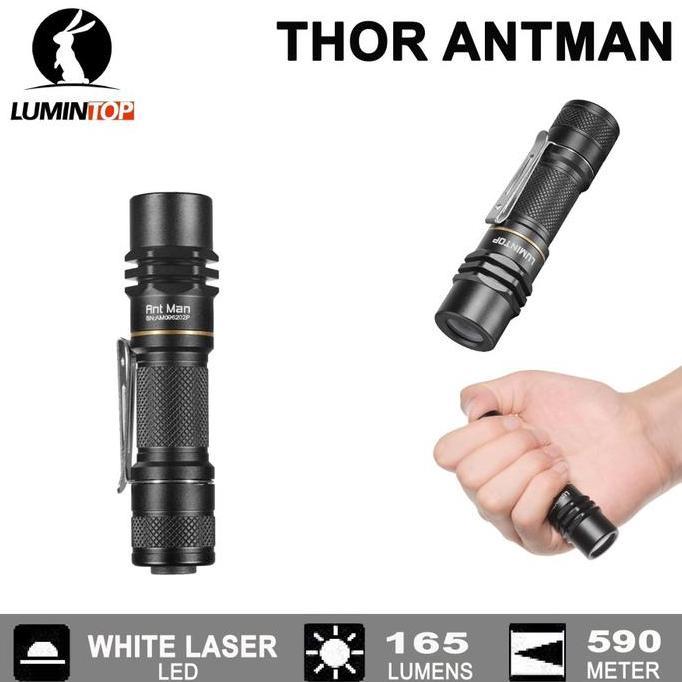 Murah Lumintop Thor Antman Senter Lep White Laser 14500 Mini Edc