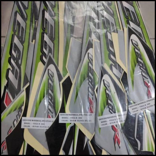GRATIS ONGKIR (ORI) STRIPING YAMAHA VEGA R NEW 2006 2007 HITAM SILVER ORIGINAL 
