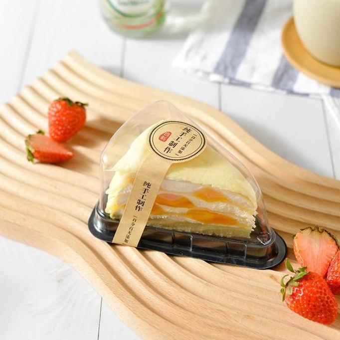 korean Tray Mika SEGITIGA Cake Box Dus Mika Mini Cake Tray Mika Slice