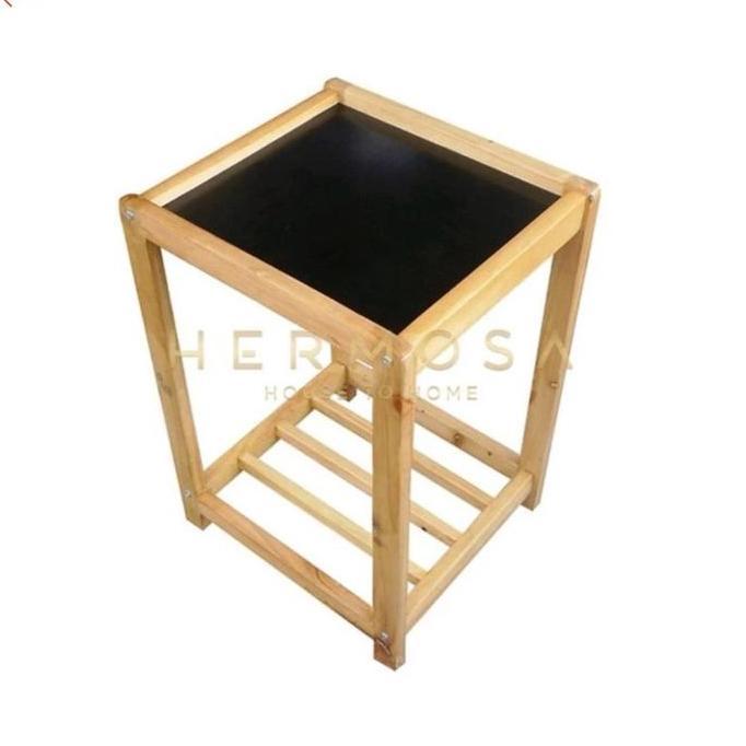 Kaki Meja Dispenser Guci Kayu Ramin/Jati BARU