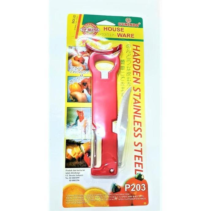 KUPAS BUAH SAYUR SERBAGUNA PEMBUKA BOTOL P 203 GUNINDO