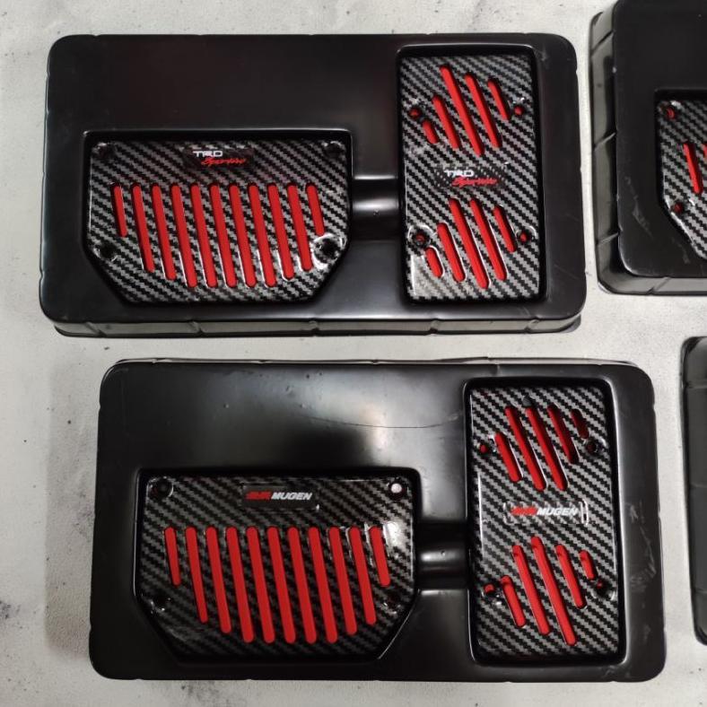Pedal Gas Mobil Matic Universal Warna Carbon Sparco Mugen TRD MoMo
