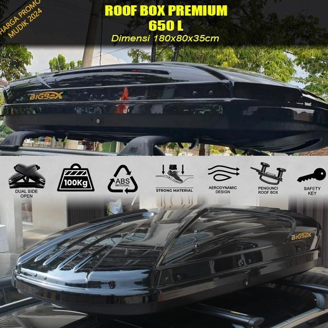 Roof Box Bagasi atas mobil model thule 600L auto box