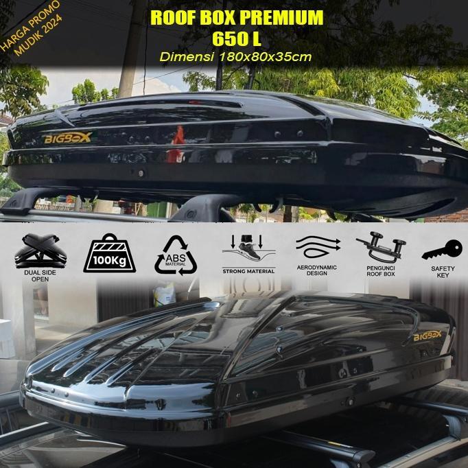 Roof Box Bagasi atas mobil model thule 600L auto box