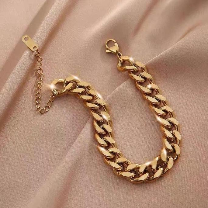 Levonazi - Gelang Tangan Wanita Titanium Sisik Naga Polos Gl188