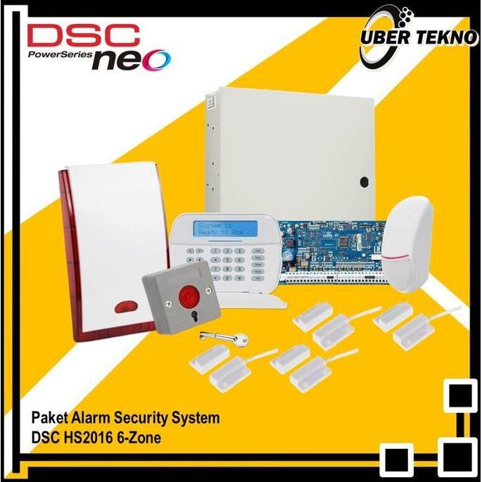 PAKET ALARM SECURITY SYSTEM - BURGLAR ALARM DSC 6 ZONE ALARM INTRUDER ORIGINAL DAN TERPERCAYA