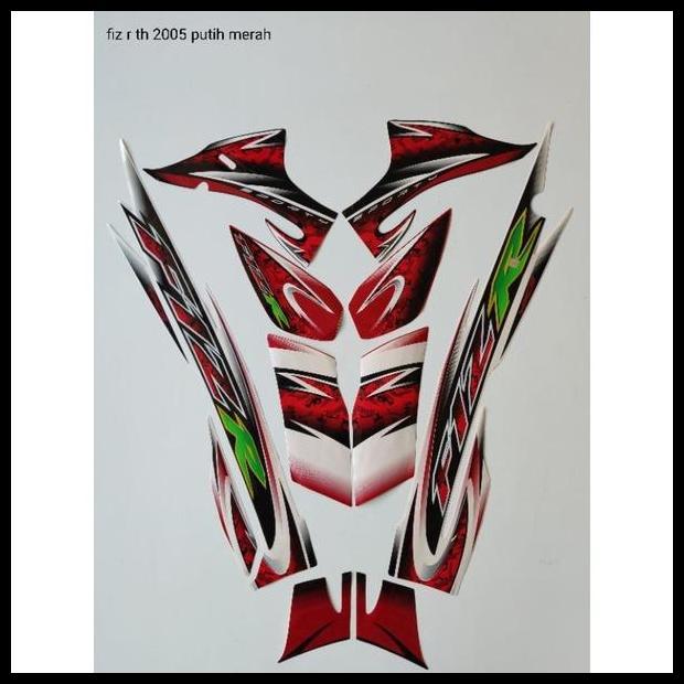 GRATIS ONGKIR (ORI) STRIPING ORI YAMAHA FIZ R TH 2005PUTIH MERAH KUALITAS ORIGINAL 