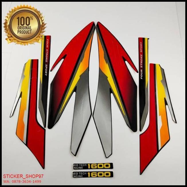 GRATIS ONGKIR (ORI) STRIPING HONDA GL PRO  1997 1998 HITAM  MERAH KUALITAS ORIGINAL !