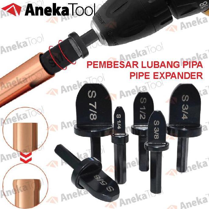 xenabor65 - alat perbesar pipa tube expander pipe expander kuningan tembaga 6 pcs