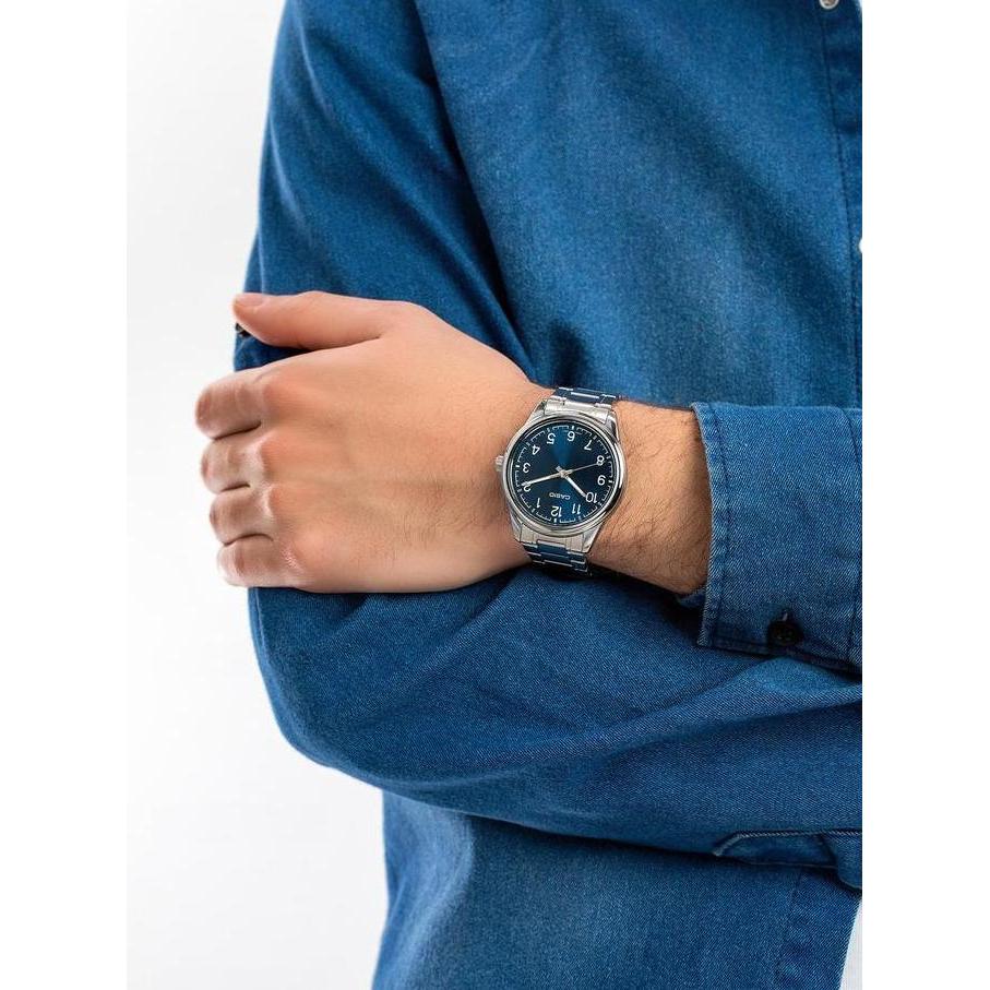 CASIO MTP-V005D-2B4UDF - Jam Tangan Pria - MTP-V005D-7B5 - Biru