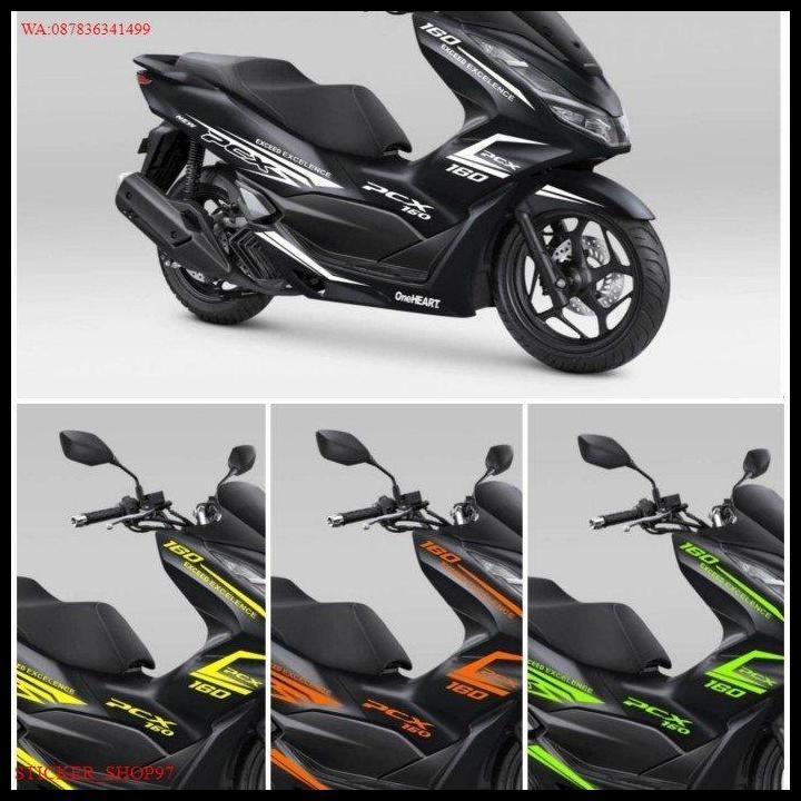 TERLARIS STICKER PCX 160 CUTTING STICKER PCX 160 BODY HITAM SPORTY !!